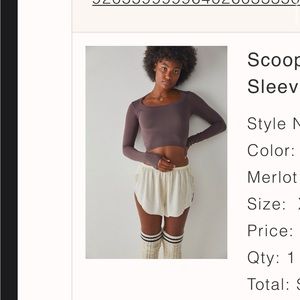 Free people scoop neck top